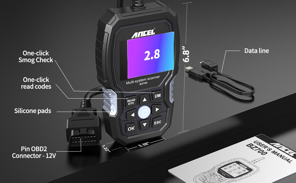 Escáneres Ancel bz700 obd2