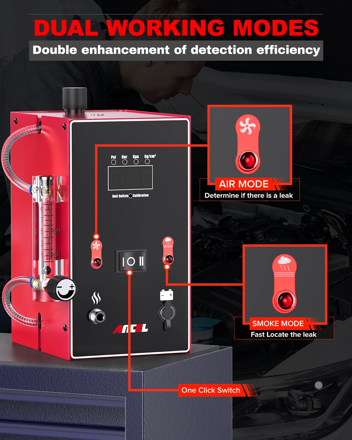 ANCEL L300 Car Smoke Leak Detector 