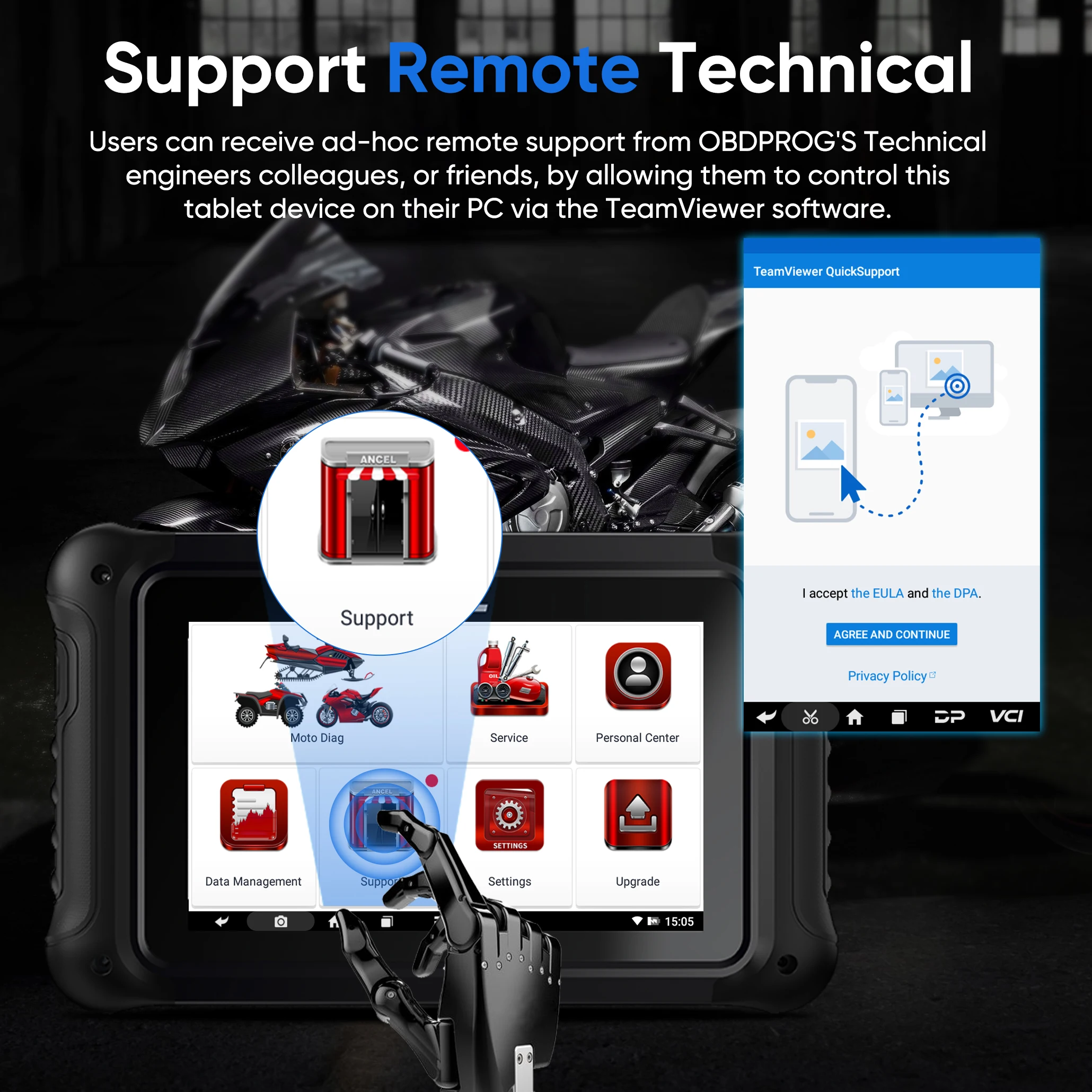 ANCEL MT700 OBD2 Motorcycle Scanner