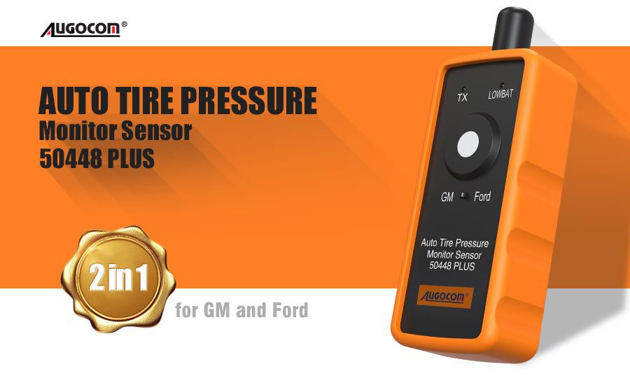 Sensor de monitoreo de presión de neumáticos automotrices augocom 50448 plus 2in1