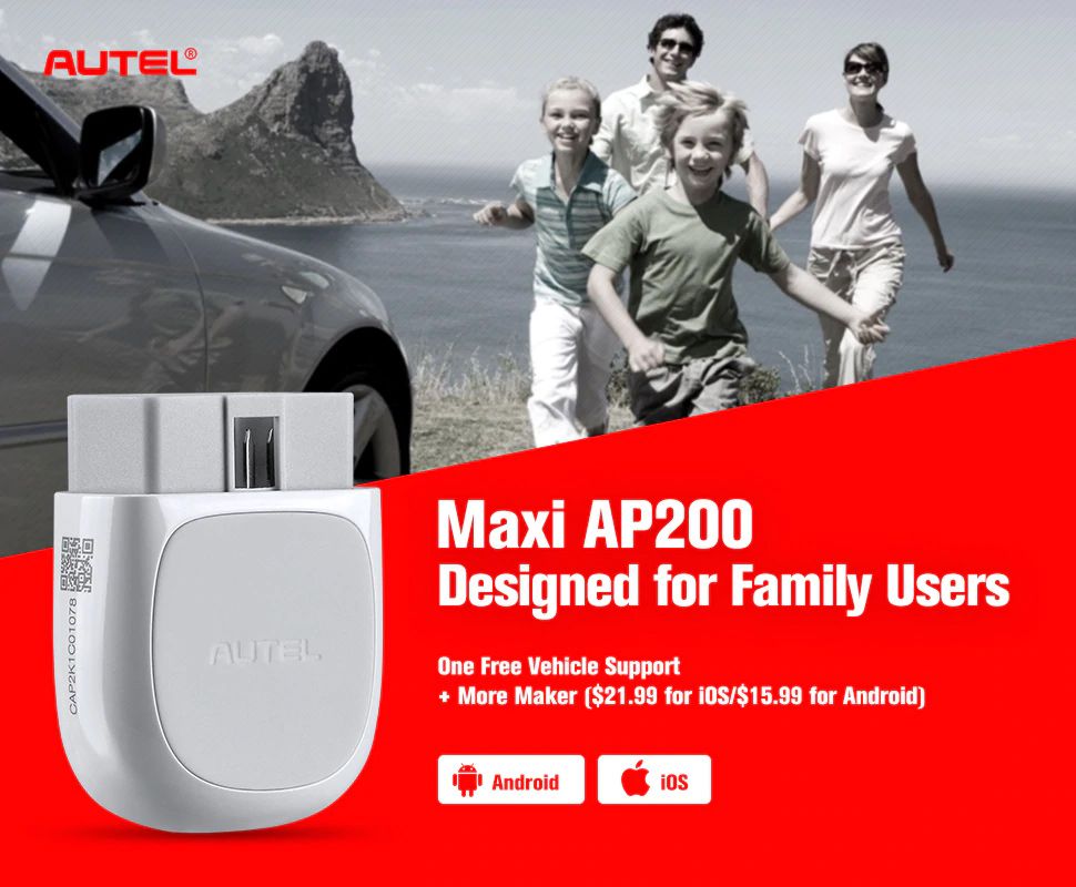 Autel MaxiAP AP200 Bluetooth OBD2 Code Reader 