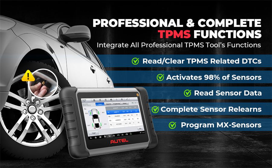 Autel MaxiCOM MK808S-TS 양방향 및 TPMS 프로그래밍 재학습 도구