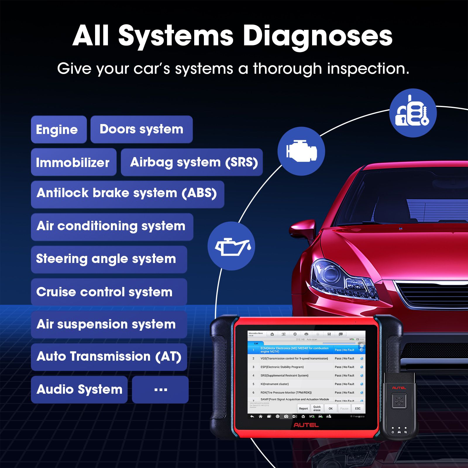 Herramienta de diagnóstico autoel maxicom mk906bt escáneres Bluetooth