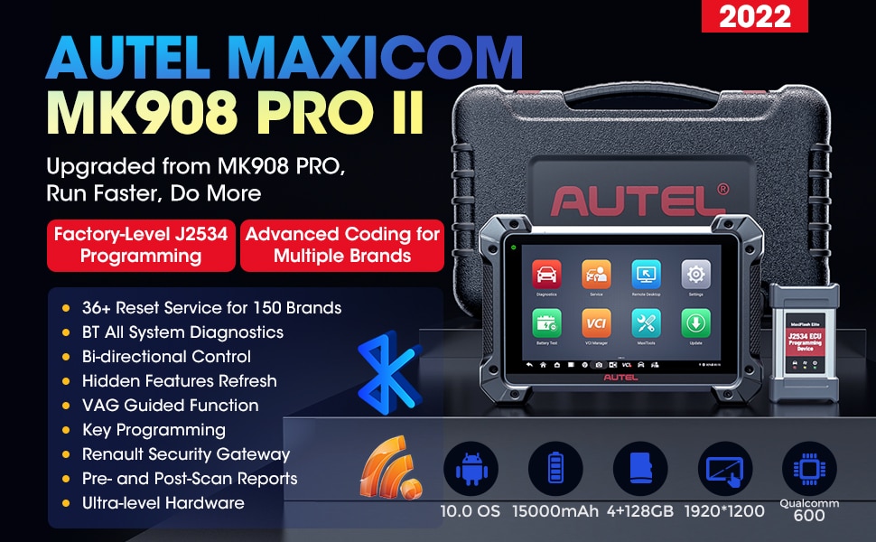 2022 신형 Autel MaxiCOM MK908 PRO II 자동차 진단