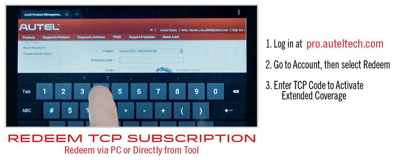 Autel MaxiCOM MK908P One Year Update Service Total Care