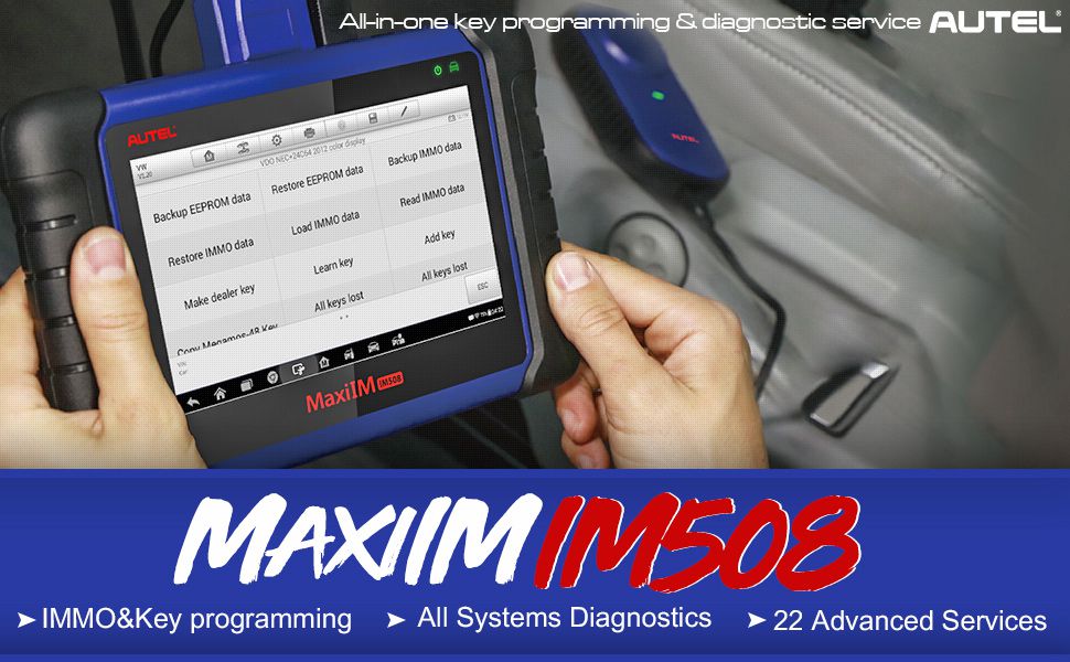 오리지널 Autel MaxiIM IM508 고급 IMMO 및 핵심 프로그램