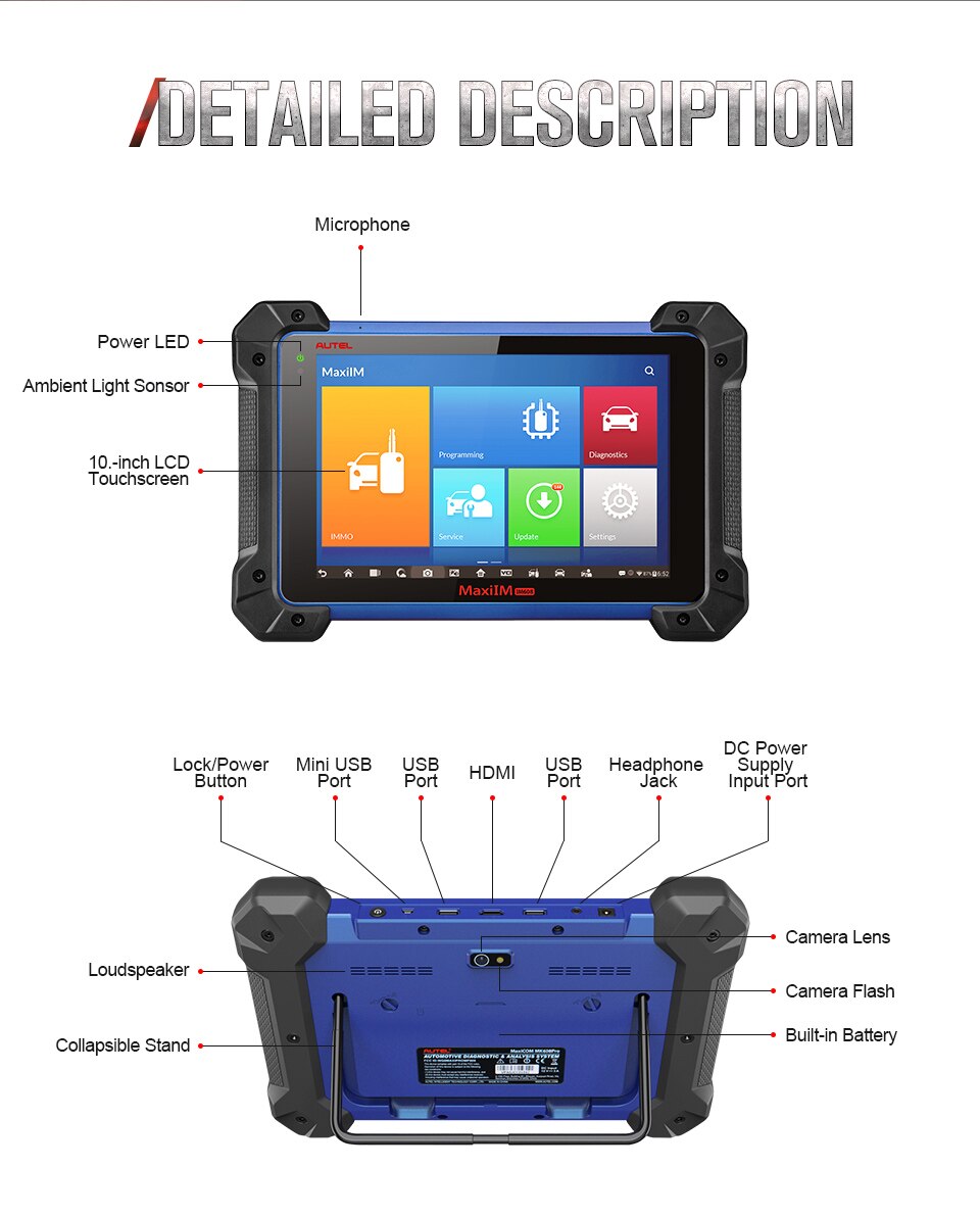 오리지널 Autel MaxiIM IM608 고급 진단 + IMMO+K