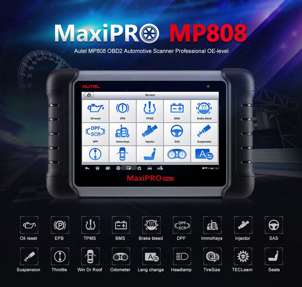 Herramienta de diagnóstico autoel maxipro mp808