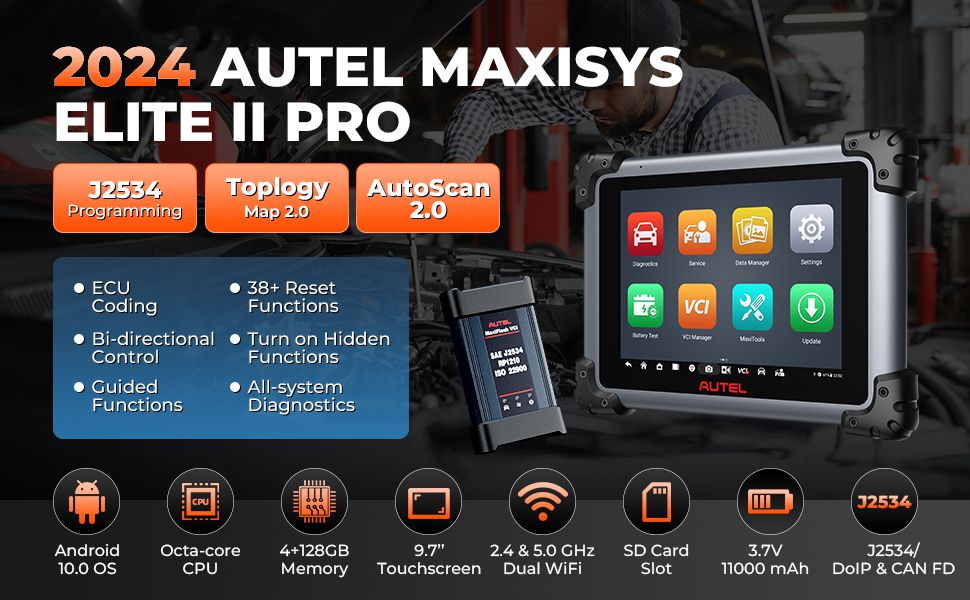 Autel MaxiSys Elite II プロ自動車完全なシステム診断ツール