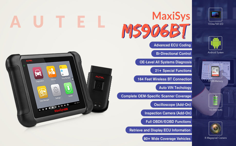 Autel MaxiSys MS906BT 기능