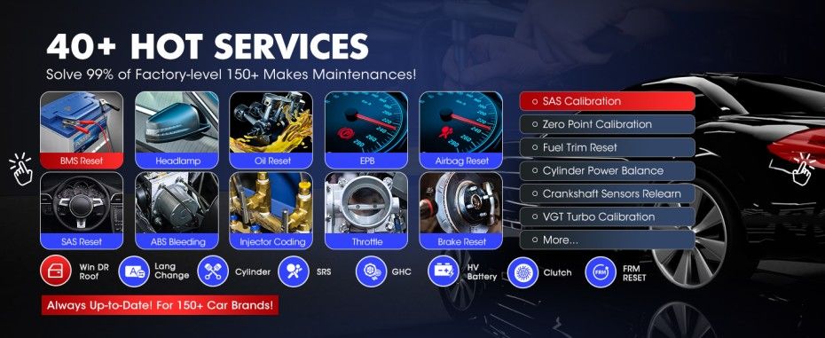 Autel maxisys ultra ev 40+ Servcie Functions