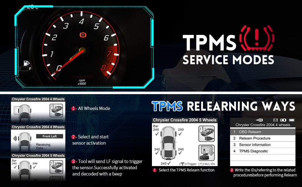 2023 Autel MaxiTPMS TS508WF TPMS Programming Tool