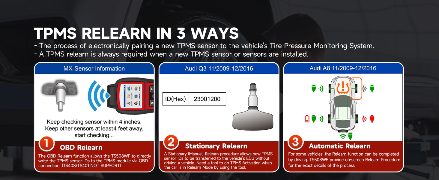 2023 Autel MaxiTPMS TS508WF TPMS Programming Tool