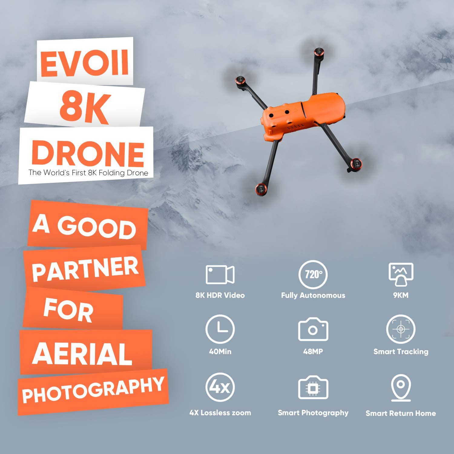 El dron autoel Robotics Evo II 8k