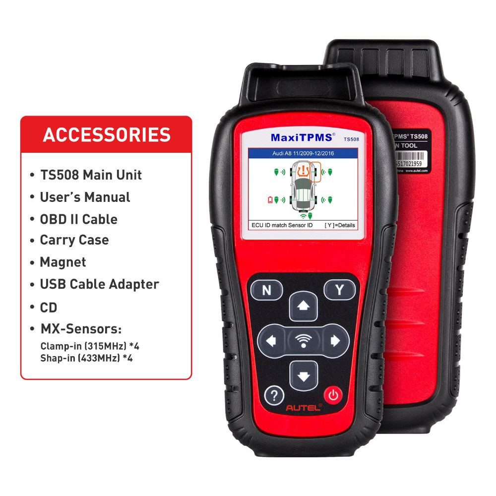 Autel TS508K 고급 TPMS 수리 도구