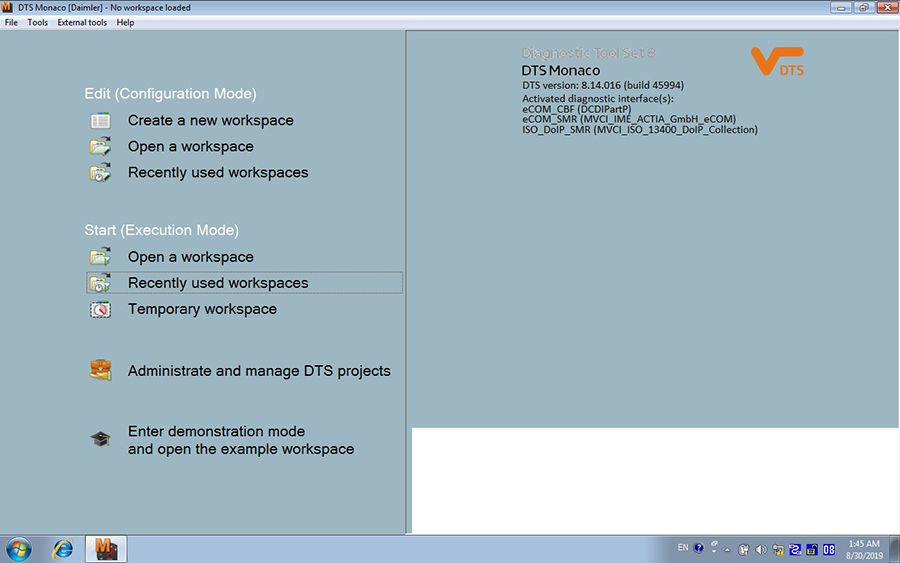 Software de herramientas de diagnóstico y programación ecom doip de Mercedes - Benz