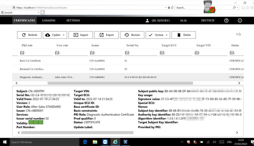 벤츠 Xentry W223 W206 W213 W167MB SD C4 DoIP/Benz C6 VCI 소프트웨어 라이센스