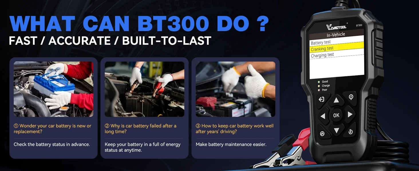 BT300 Car Battery Tester