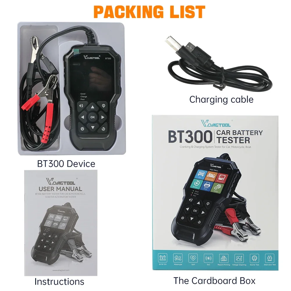 BT300 Car Battery Tester