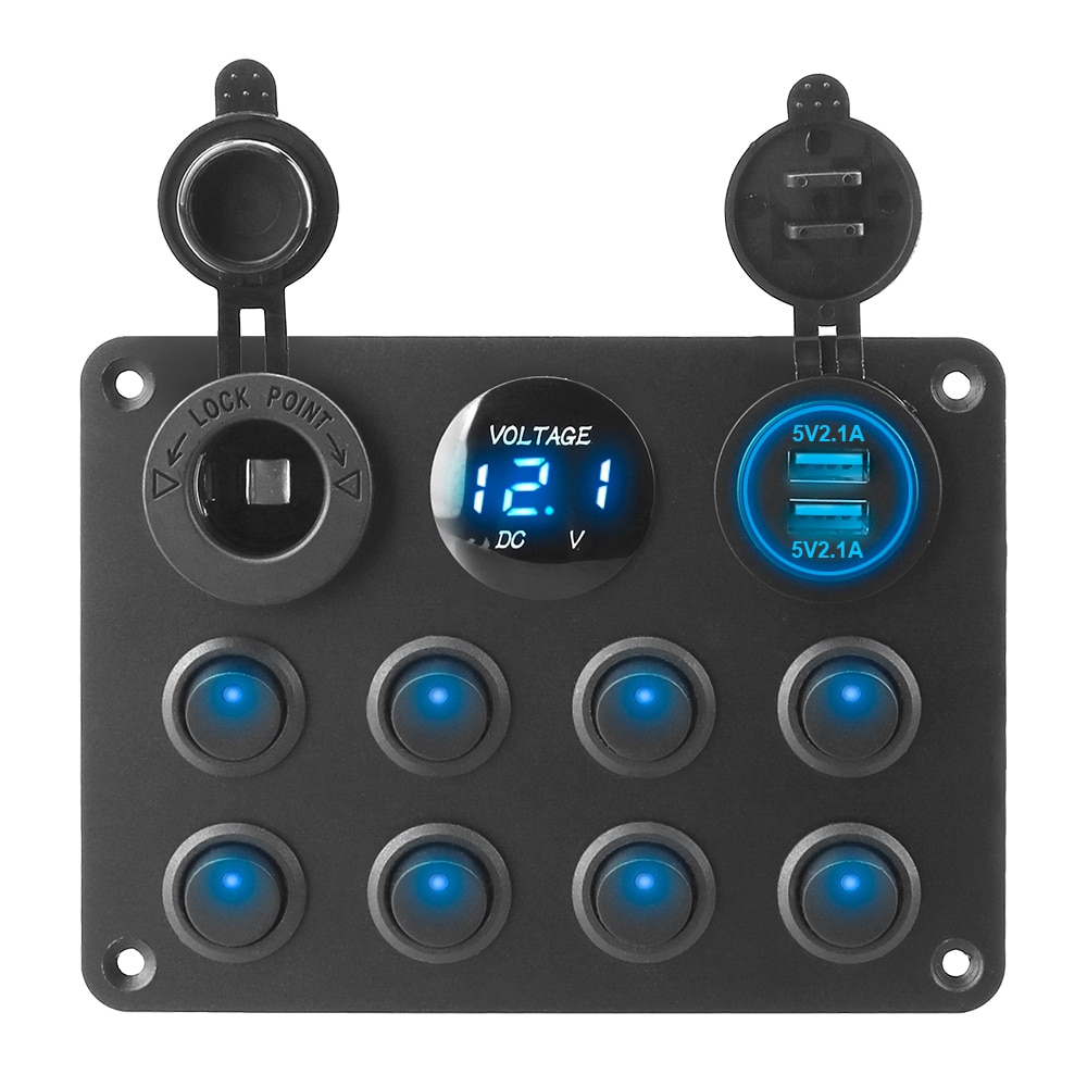 12-24V 8 Gang Cigarette Lighter 