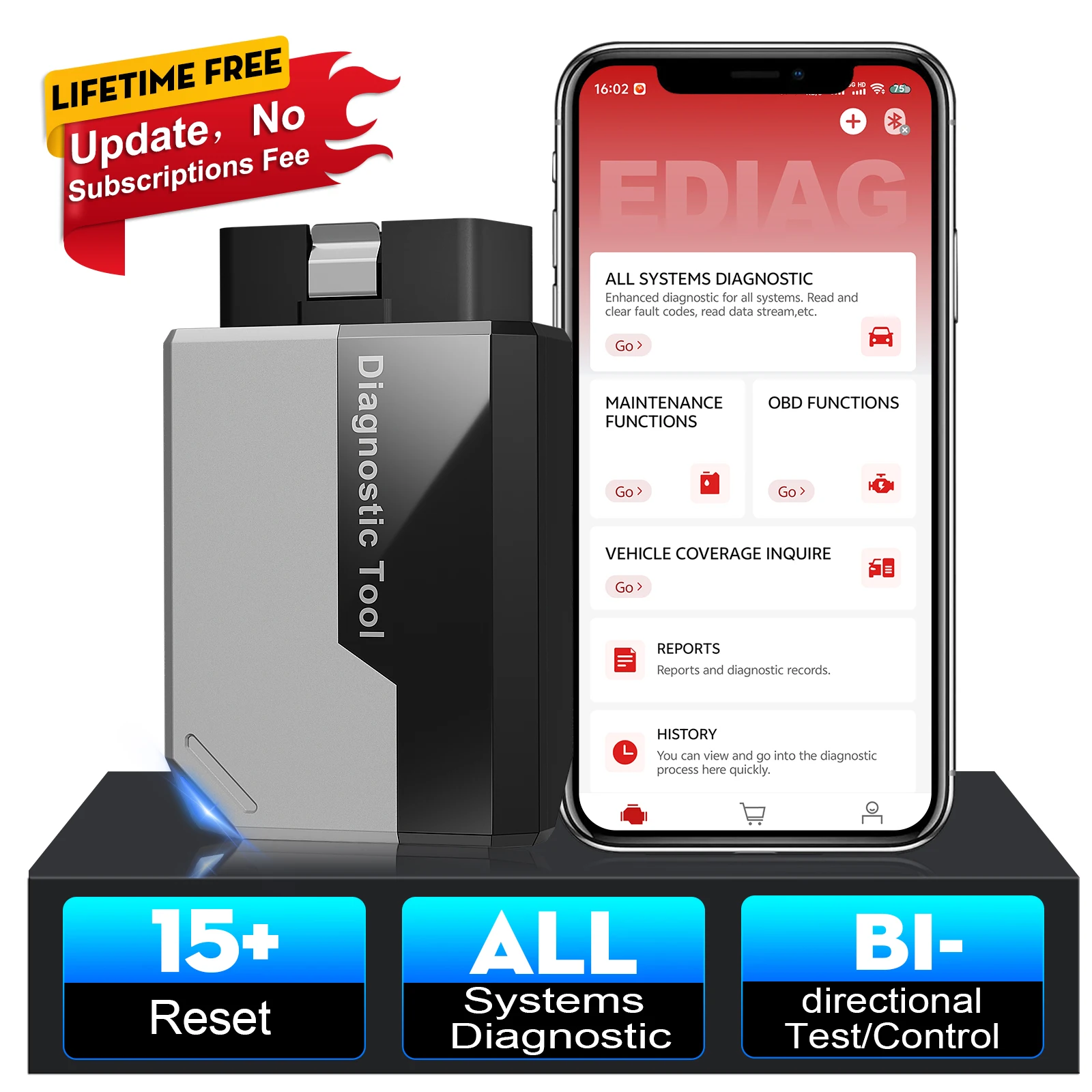 Ediag Elite Full System OBD2 Scanner