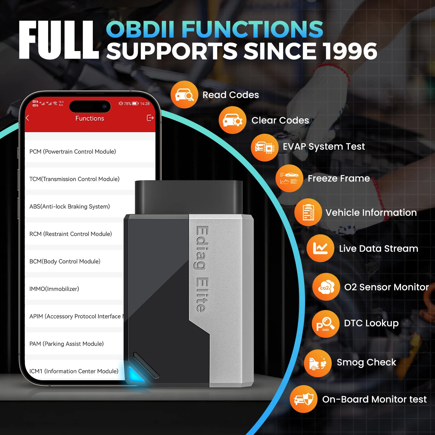 Ediag Elite Full System OBD2 Scanner