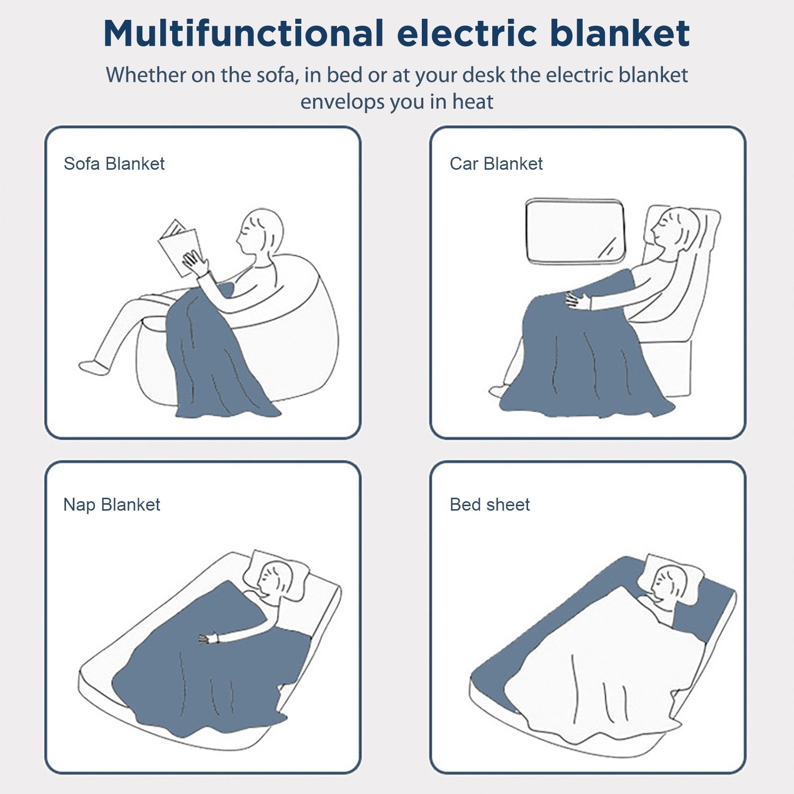 Electric Blanket 220v 110v Thicker Heater