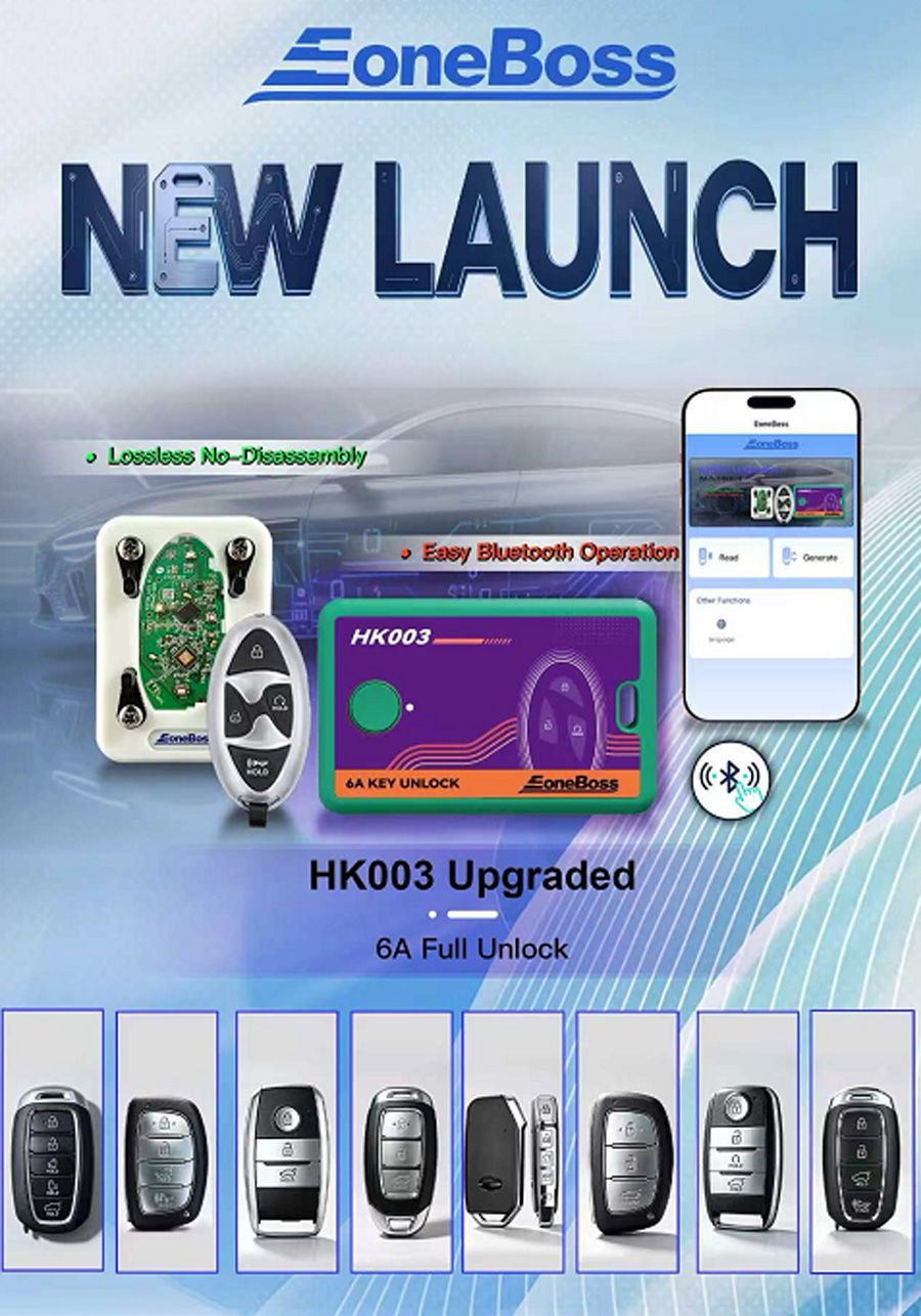 Eoneboss HK003 6A Full Unlock Key Matching Tool for Hyundai/Kia 6A Smart Key System