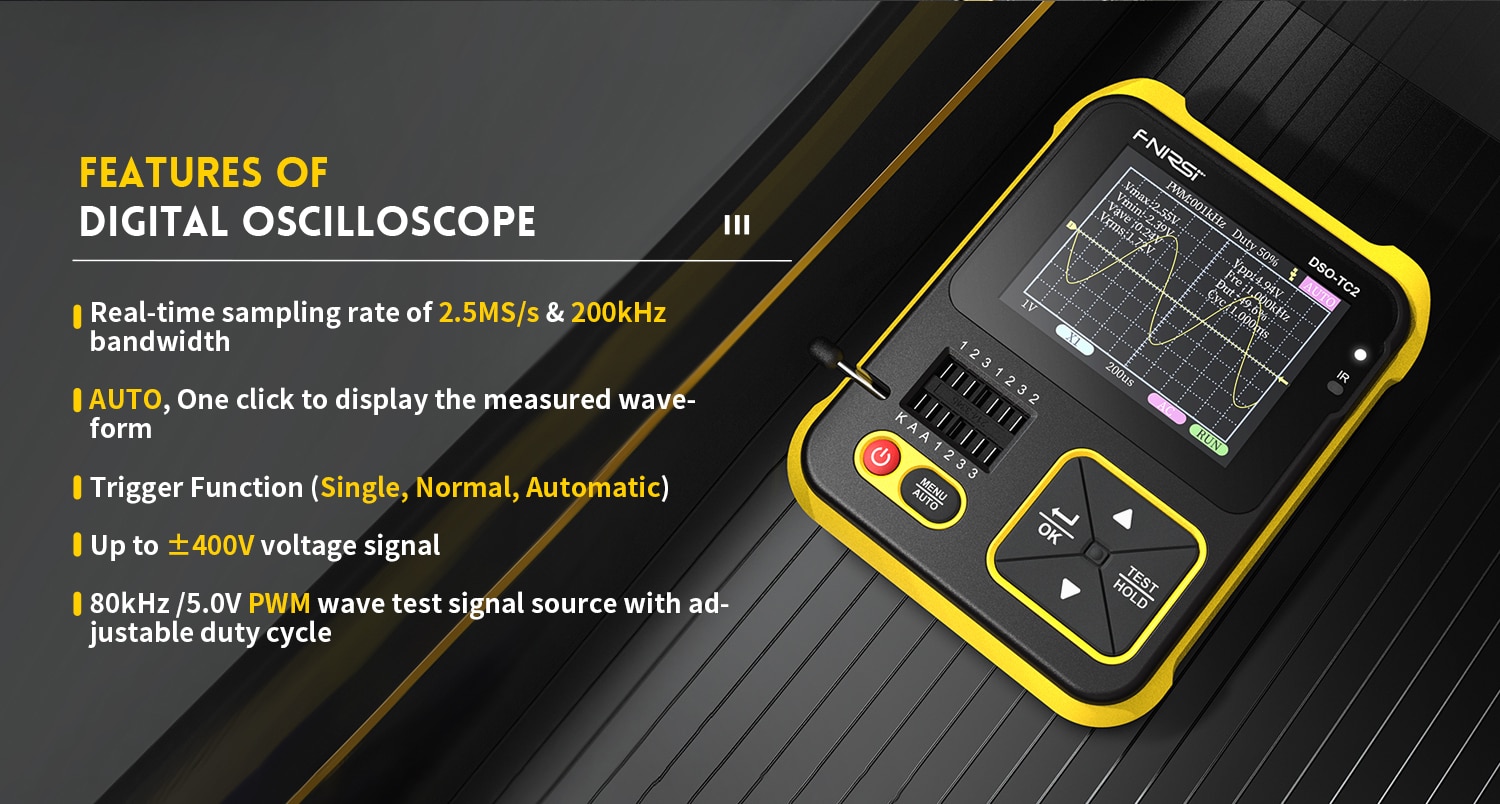 FNIRSI DSO-TC2 Portable Digital Oscilloscope