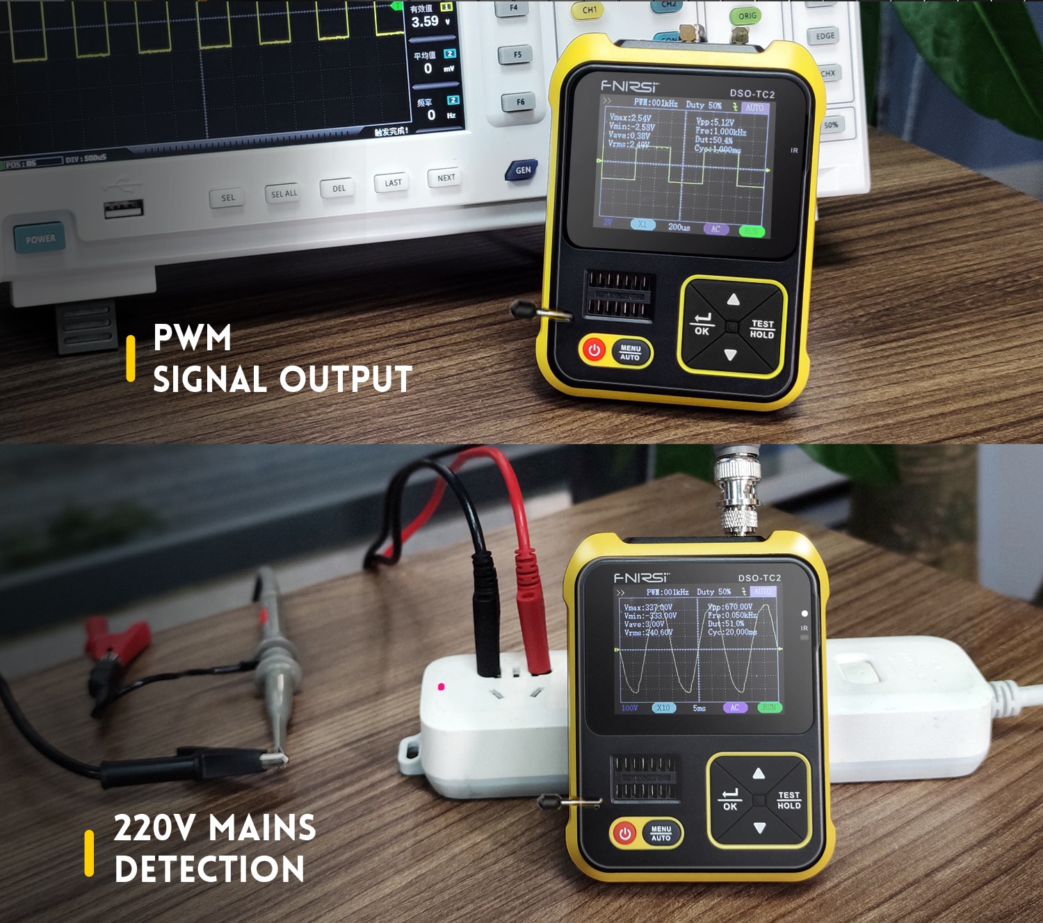 FNIRSI DSO-TC2 Portable Digital Oscilloscope