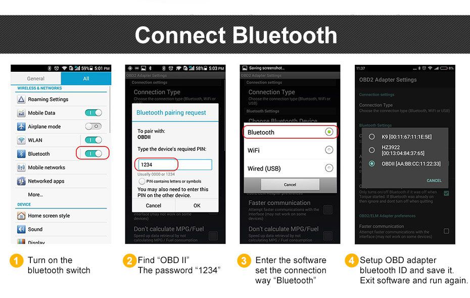 Forkswell Elm 327 versión Bluetooth 04