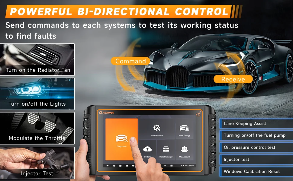 FOXWELL NT1009 OBD2 Bluetooth Car Scanner