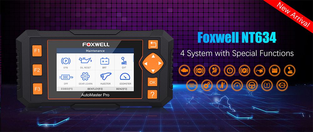 Foxwell NT634 OBD OBD2 Scanner