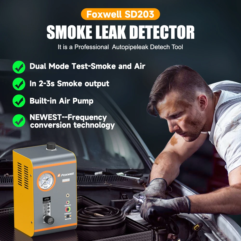 FOXWELL SD203 12V Car Smoke Leak Machine