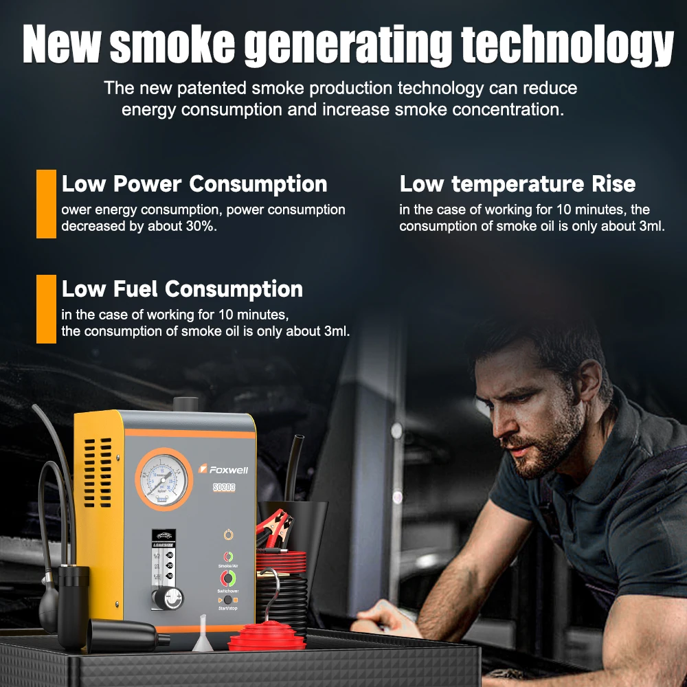 FOXWELL SD203 12V Car Smoke Leak Machine