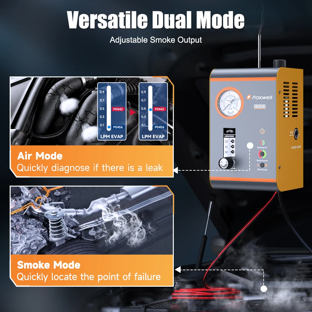 FOXWELL SD203 12V Car Smoke Leak Machine