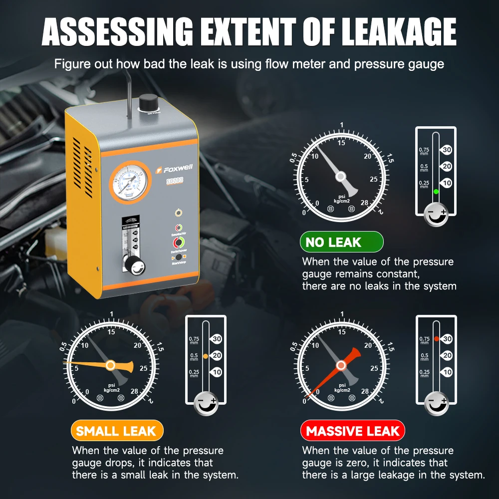 FOXWELL SD203 12V Car Smoke Leak Machine