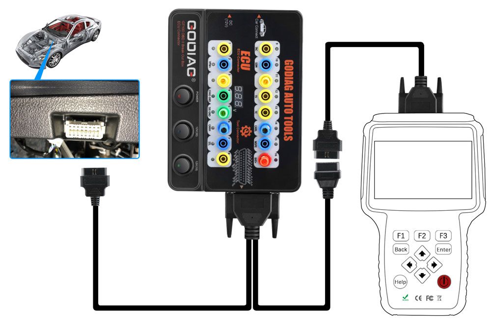 고디아그gt100 obd2 상자