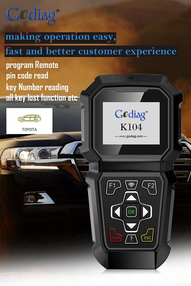 Godiag k104 programador clave de Toyota