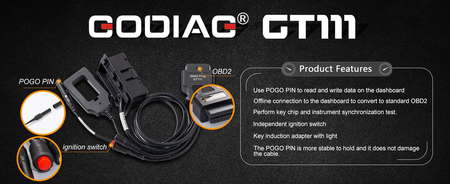 GODIAG GT111 FOR VW Skoda Seat CAN-Bus 3rd & 3.5th Generation Dashboard IMMO Key Matching Test Platform