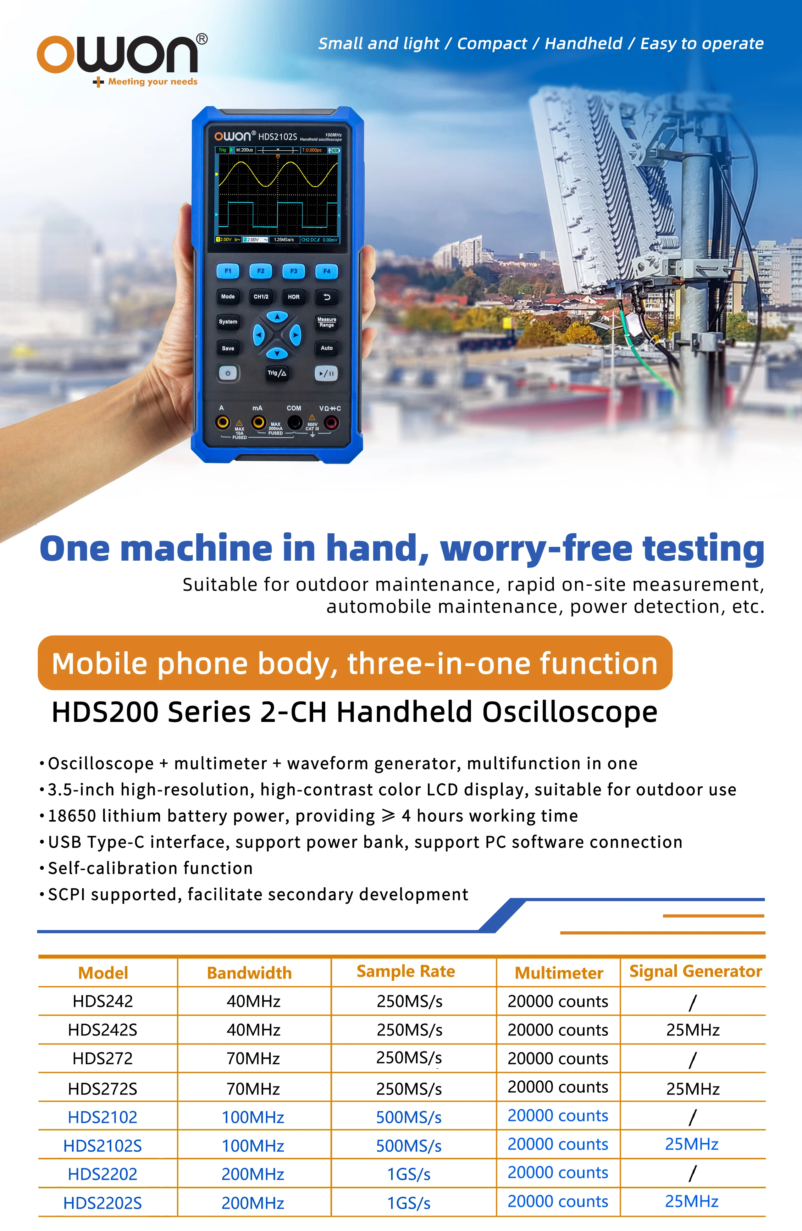 Handheld Digital Oscilloscope