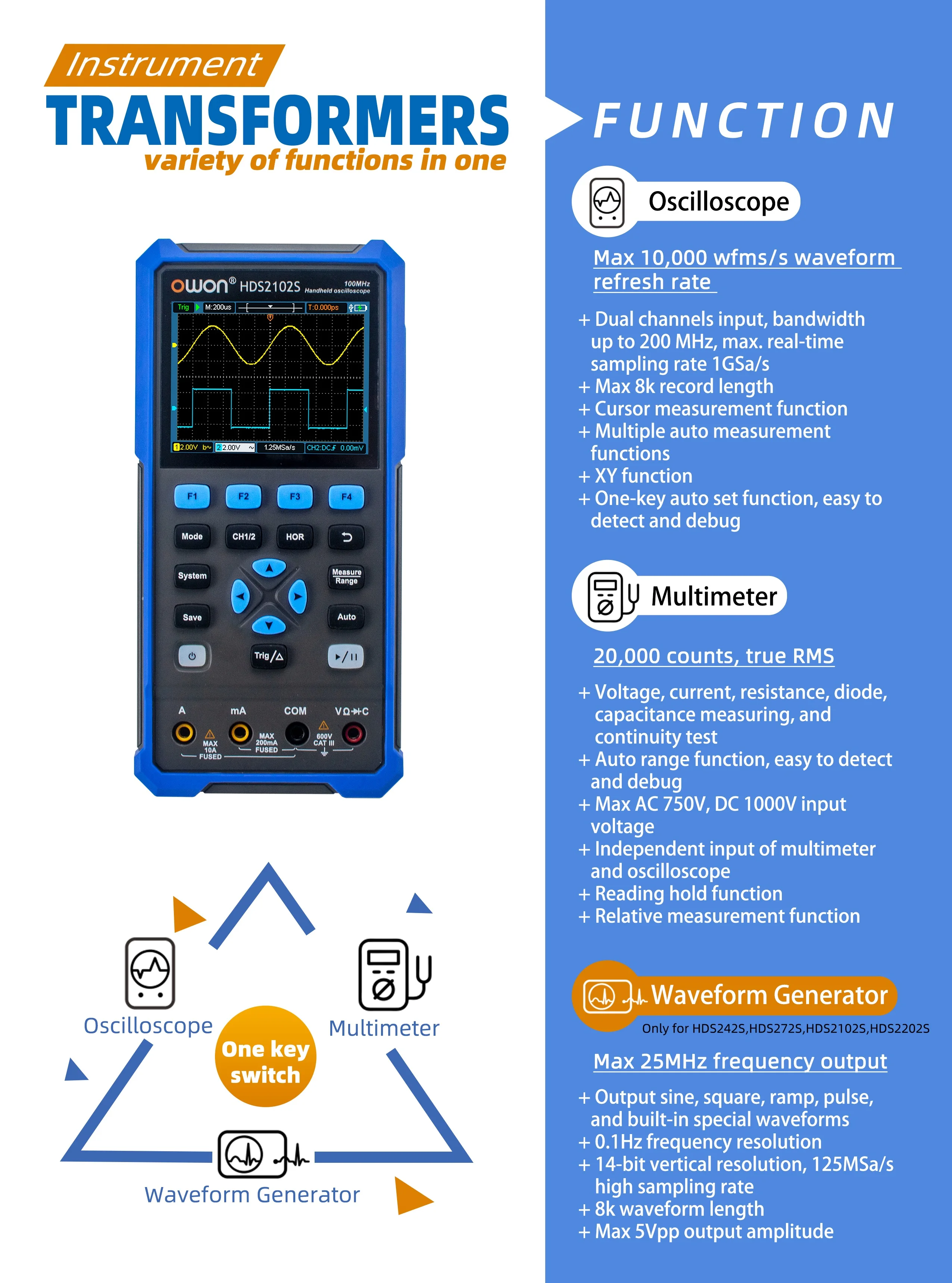 Handheld Digital Oscilloscope