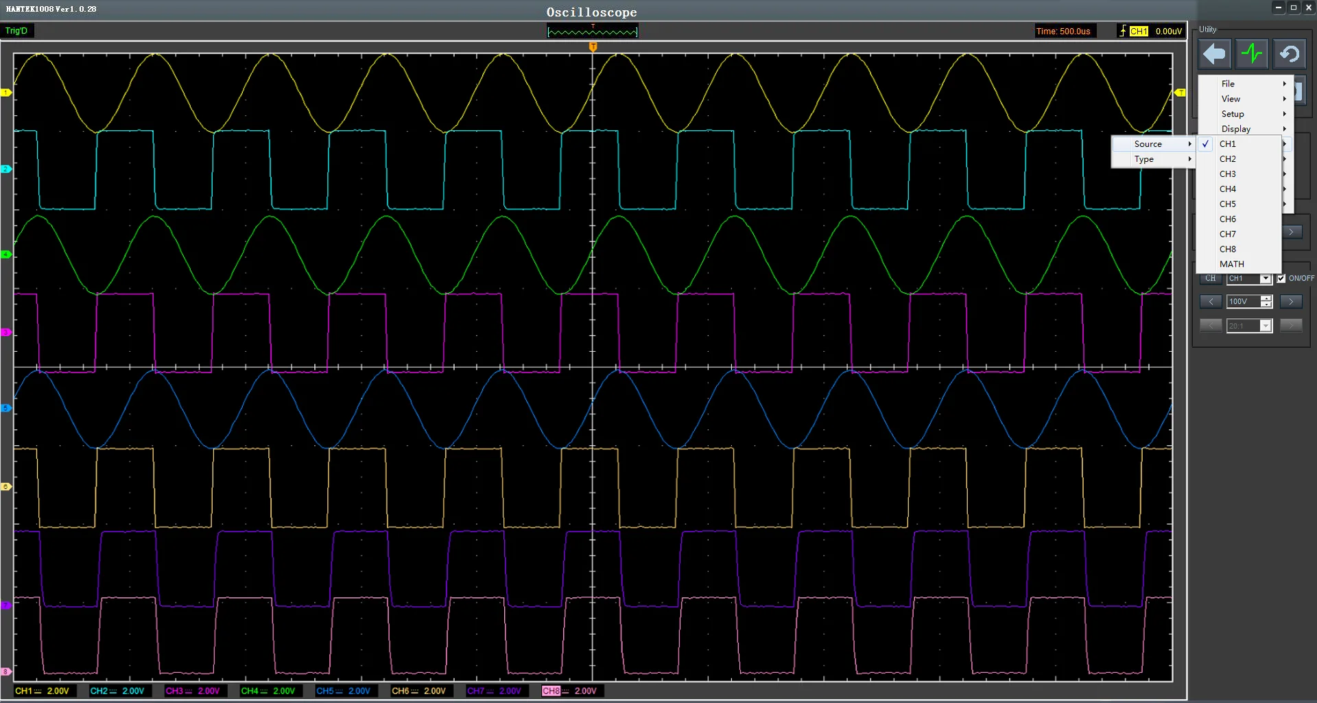 Hantek 1008c Automotive Oscilloscope