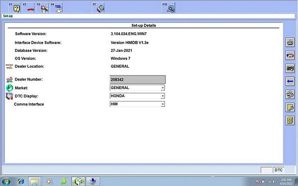 Honda HDS him diagnosis system