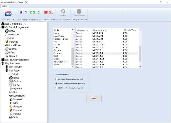 Programador original de microtronik hextag v1.0.8