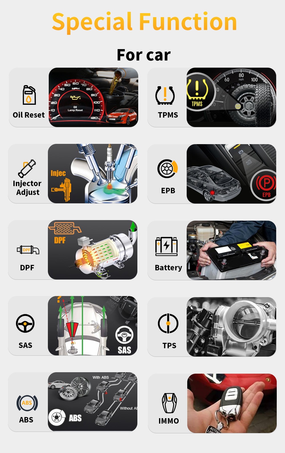 Escáner de diagnóstico automotriz humzor nd666 elite obd2