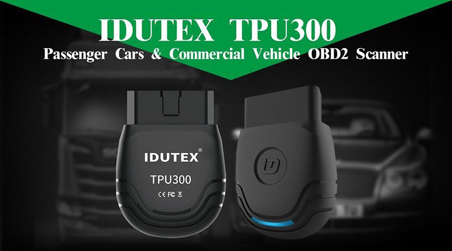 Idutex TPU-300 Bluetooth OBD2 Scanner for Android, Car OBD II Diagnostic  Scan Tool Check Engine Light Truck Heavy Truck Code Reader - China Auto  Diagnostic Tool, Auto Diagnostic Tools