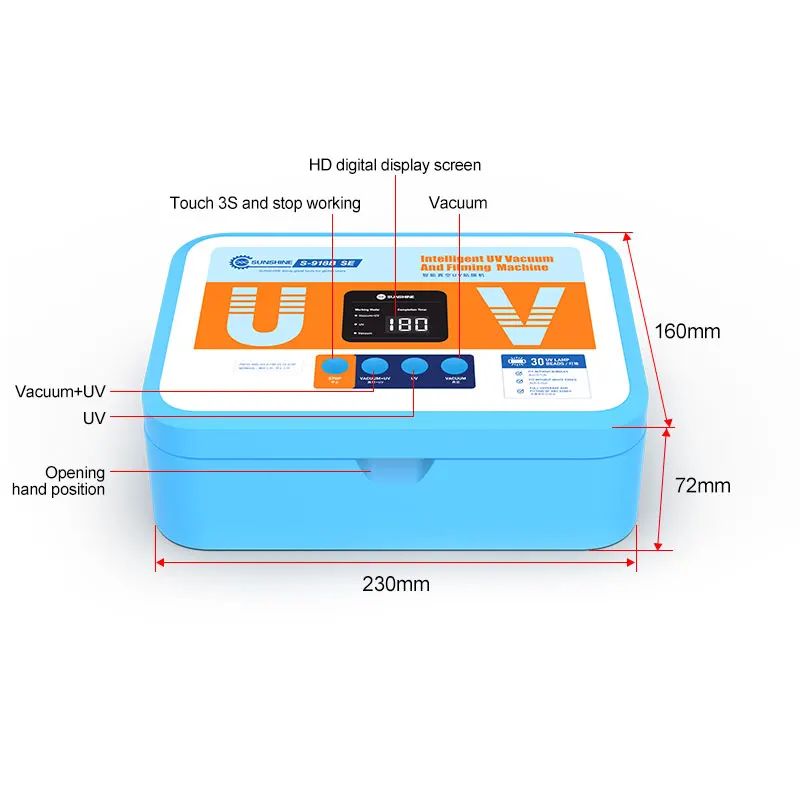 SUNSHINE S-918B SE Intelligent Vacuum UV Filming Machine