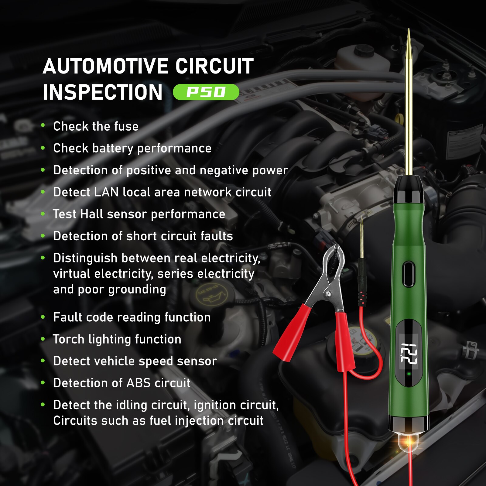 Jdiag p50 probador de circuitos automotrices