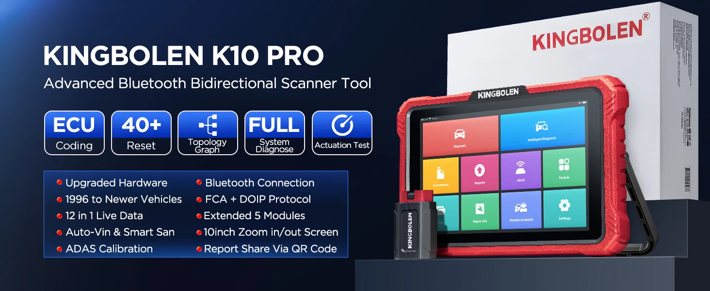 K10 Pro Full Systems Bidirectional Scanner